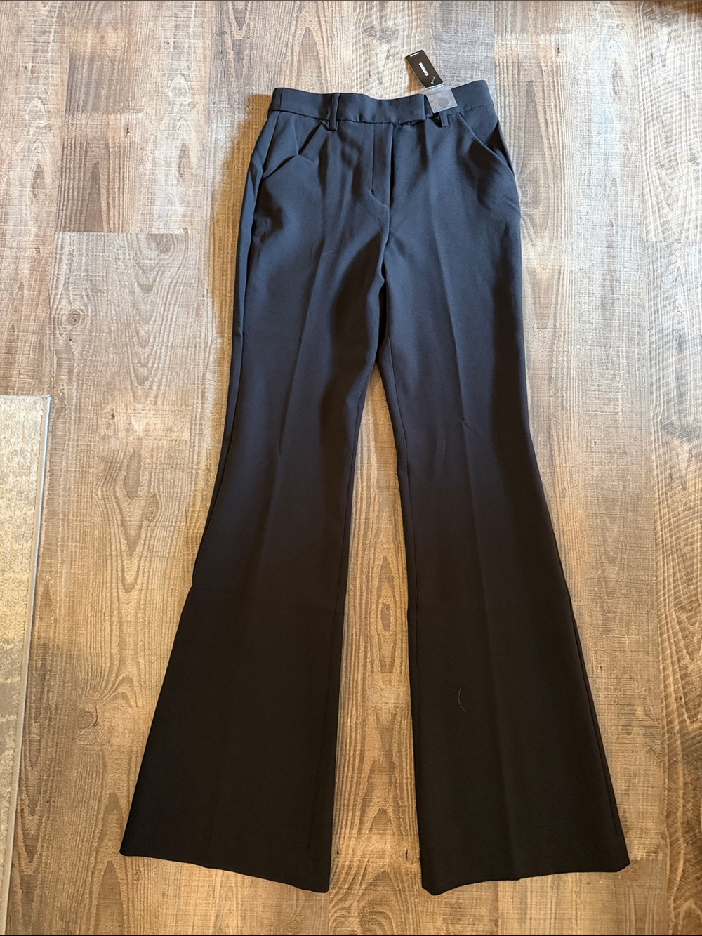 Express Black Boot-Cut Dress Pants